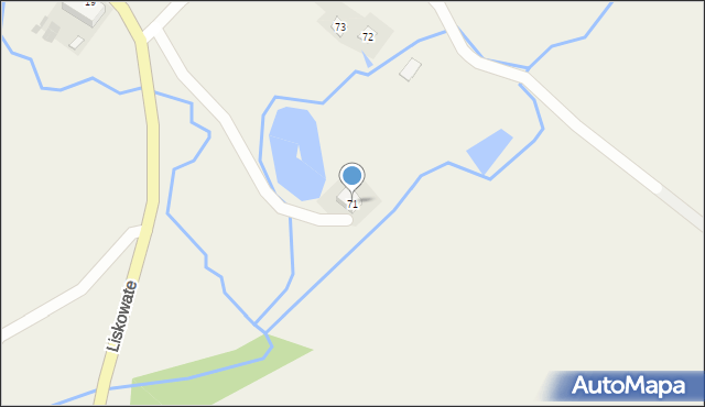 Liskowate, Liskowate, 71, mapa Liskowate