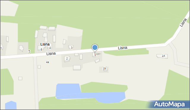 Lisna, Lisna, 1, mapa Lisna