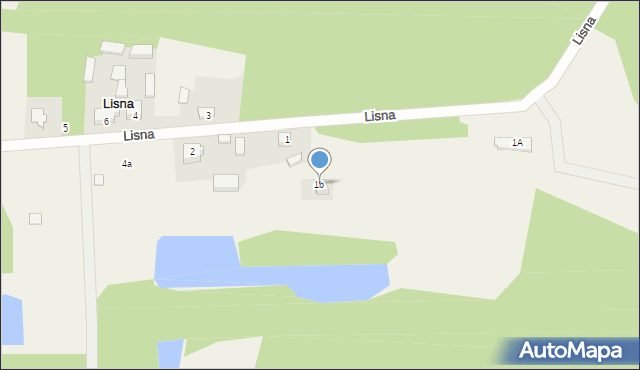 Lisna, Lisna, 1b, mapa Lisna