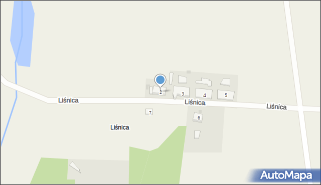 Liśnica, Liśnica, 2, mapa Liśnica