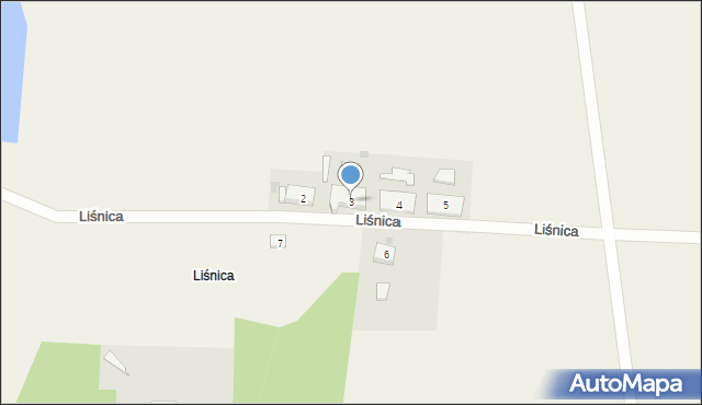 Liśnica, Liśnica, 3, mapa Liśnica