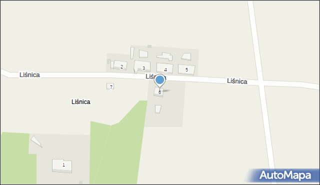 Liśnica, Liśnica, 6, mapa Liśnica