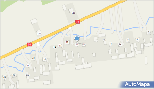 Liśnik Duży, Liśnik Duży, 11, mapa Liśnik Duży