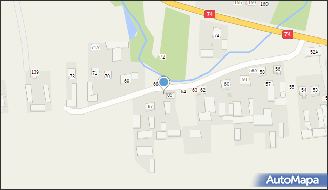 Liśnik Mały, Liśnik Mały, 66, mapa Liśnik Mały