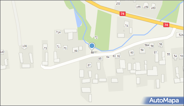 Liśnik Mały, Liśnik Mały, 68, mapa Liśnik Mały