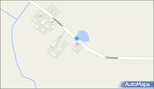 Lisnówko, Lisnówko, 20, mapa Lisnówko