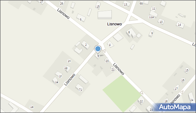 Lisnowo, Lisnowo, 3, mapa Lisnowo