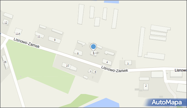 Lisnowo-Zamek, Lisnowo-Zamek, 5, mapa Lisnowo-Zamek