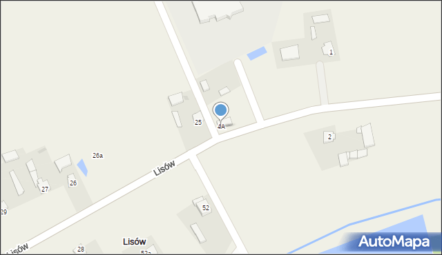 Lisów, Lisów, 4A, mapa Lisów