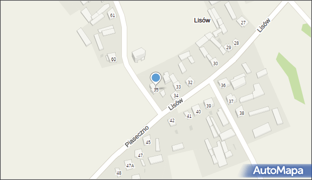 Lisów, Lisów, 35, mapa Lisów