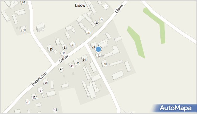 Lisów, Lisów, 37, mapa Lisów