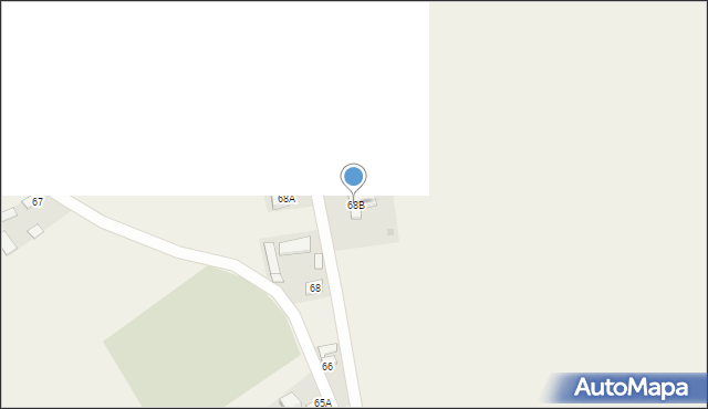 Lisów, Lisów, 68B, mapa Lisów