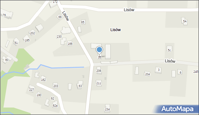 Lisów, Lisów, 35, mapa Lisów