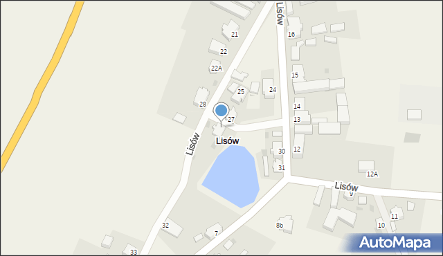 Lisów, Lisów, 29, mapa Lisów