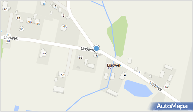 Lisówek, Lisówek, 5, mapa Lisówek