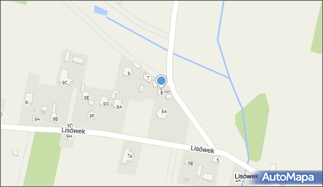 Lisówek, Lisówek, 6, mapa Lisówek