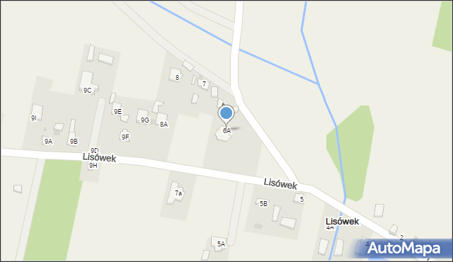 Lisówek, Lisówek, 6A, mapa Lisówek