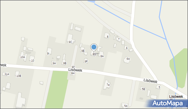 Lisówek, Lisówek, 9G, mapa Lisówek