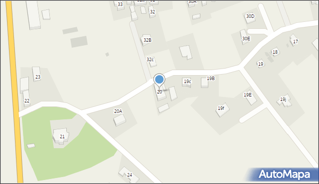 Lisowice, Lisowice, 20, mapa Lisowice