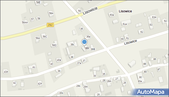 Lisowice, Lisowice, 39B, mapa Lisowice