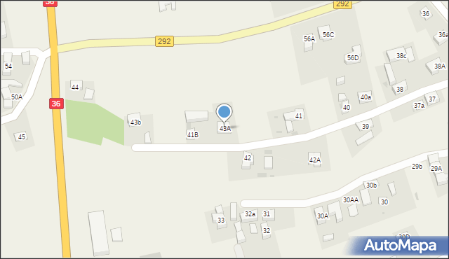 Lisowice, Lisowice, 43A, mapa Lisowice