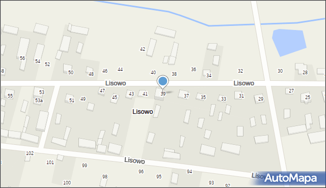 Lisowo, Lisowo, 39, mapa Lisowo