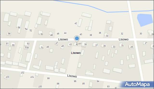 Lisowo, Lisowo, 41, mapa Lisowo