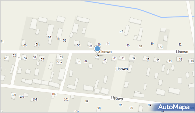 Lisowo, Lisowo, 47, mapa Lisowo