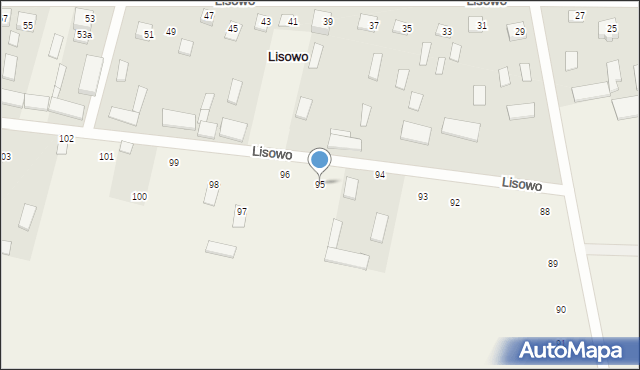 Lisowo, Lisowo, 95, mapa Lisowo
