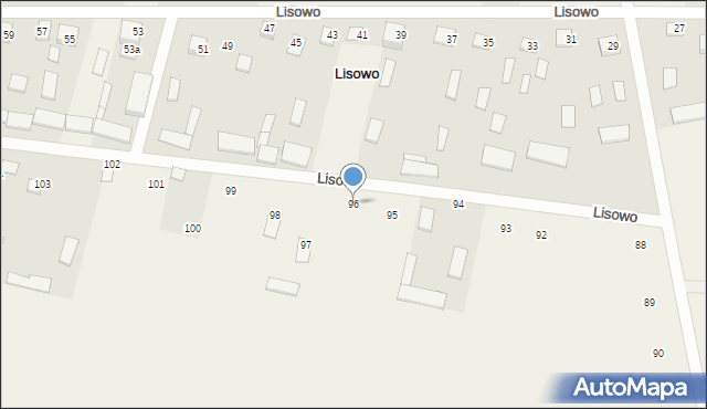 Lisowo, Lisowo, 96, mapa Lisowo