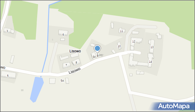 Lisowo, Lisowo, 9, mapa Lisowo