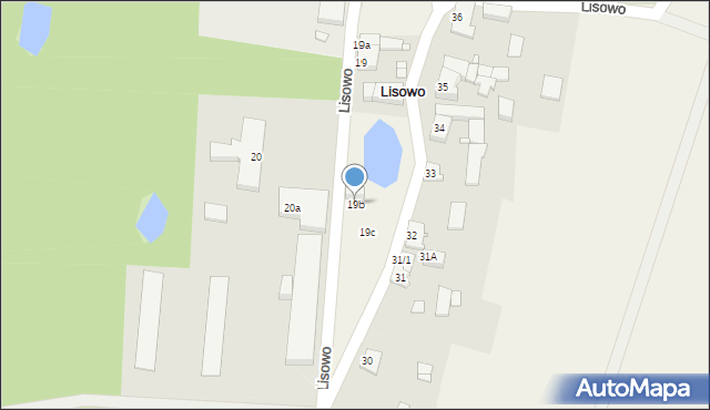 Lisowo, Lisowo, 19b, mapa Lisowo