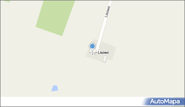 Lisowo, Lisowo, 1, mapa Lisowo