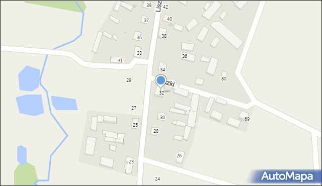 Liszki, Liszki, 32, mapa Liszki