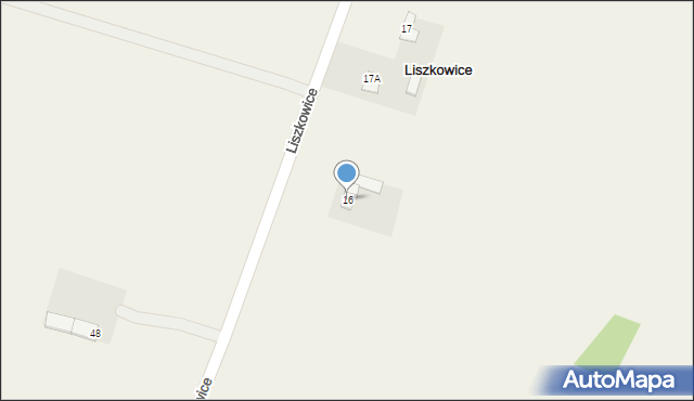Liszkowice, Liszkowice, 16, mapa Liszkowice