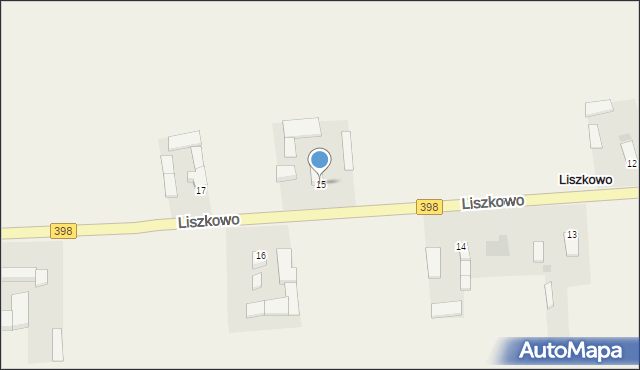 Liszkowo, Liszkowo, 15, mapa Liszkowo