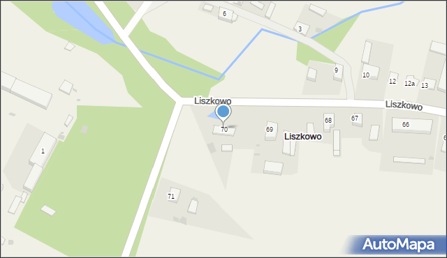 Liszkowo, Liszkowo, 70, mapa Liszkowo