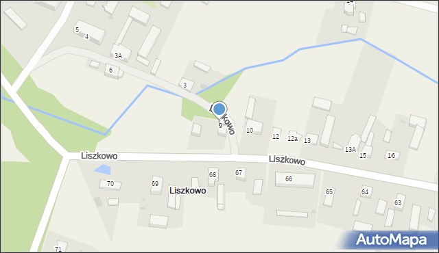 Liszkowo, Liszkowo, 9, mapa Liszkowo