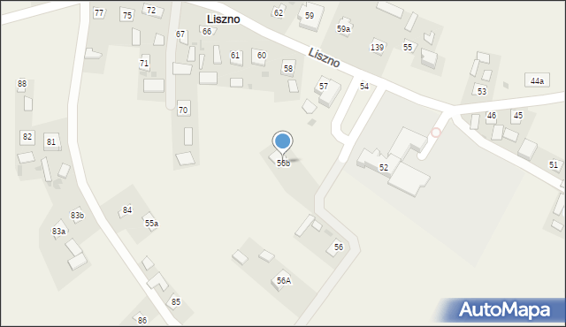 Liszno, Liszno, 56b, mapa Liszno