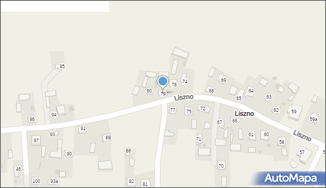 Liszno, Liszno, 79, mapa Liszno