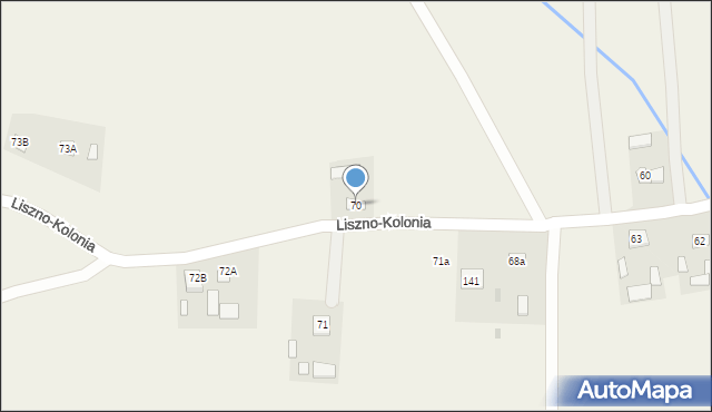 Liszno-Kolonia, Liszno-Kolonia, 70, mapa Liszno-Kolonia