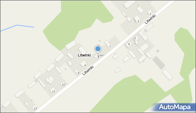 Litwinki, Litwinki, 8, mapa Litwinki