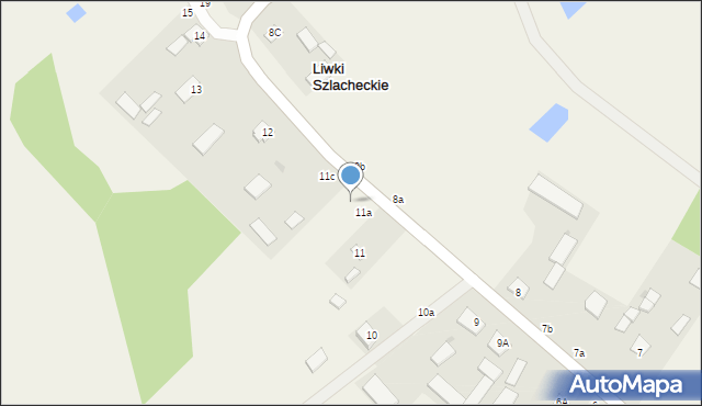 Liwki Szlacheckie, Liwki Szlacheckie, 11b, mapa Liwki Szlacheckie
