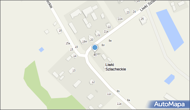 Liwki Szlacheckie, Liwki Szlacheckie, 8C, mapa Liwki Szlacheckie