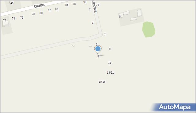 Łochynia, Lipowa, 8, mapa Łochynia