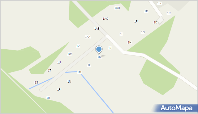 Łomnica, Lipowa, 1K, mapa Łomnica