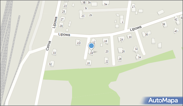 Lubawka, Lipowa, 14, mapa Lubawka