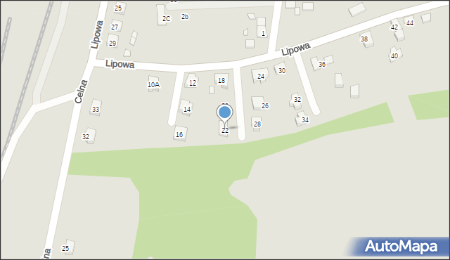 Lubawka, Lipowa, 22, mapa Lubawka