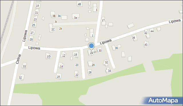 Lubawka, Lipowa, 24, mapa Lubawka