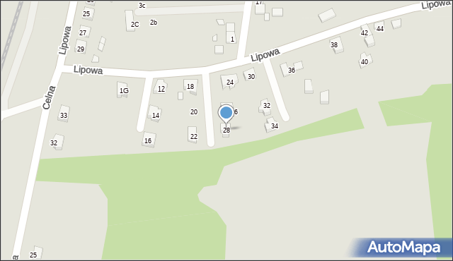 Lubawka, Lipowa, 28, mapa Lubawka